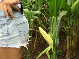 Unsatisfied Farmer's Wife Plows The Cunt Big Horn, Flasher Outdoor