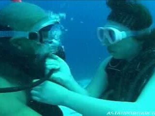 Hot Asian girl gets fucked hard underwater